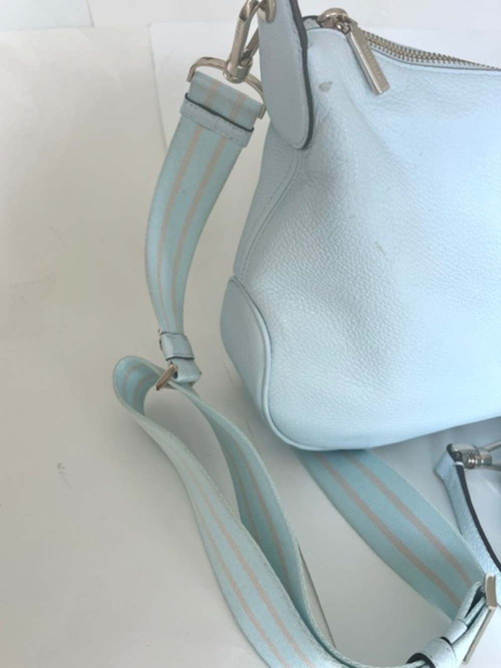 Kate Spade Rosie Large Crossbody Celeste Blue Leather - Picture 8 of 10